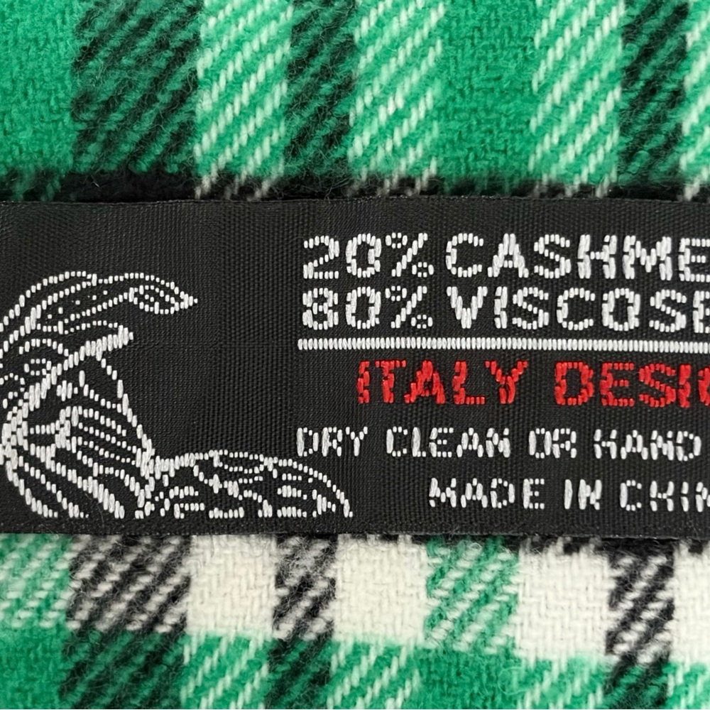 Green Plaid Women's Scarf - Picture 2 of 2